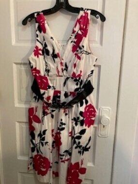 cotton flower print summer dress size 12